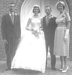 Buck and Gertrude, Frances and Norman's wedding