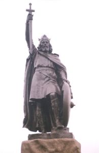 Alfred the Great statue in Winchester
