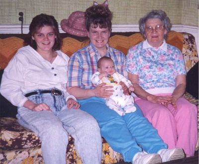 4 Generations: Cindy, Thelma, Shawn and Virginia
